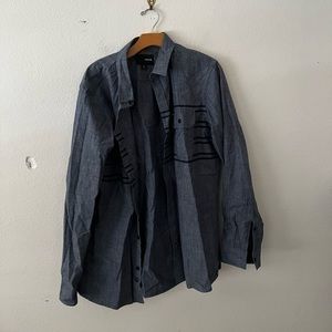 Hurley Button Up Shirt Size Large